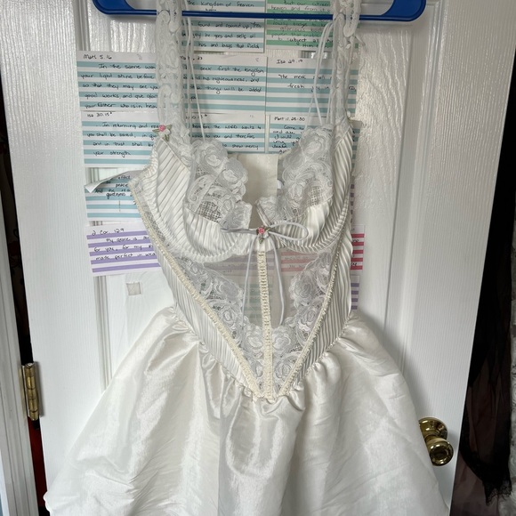 For Love And Lemons White Lace Chemise - Picture 2 of 4